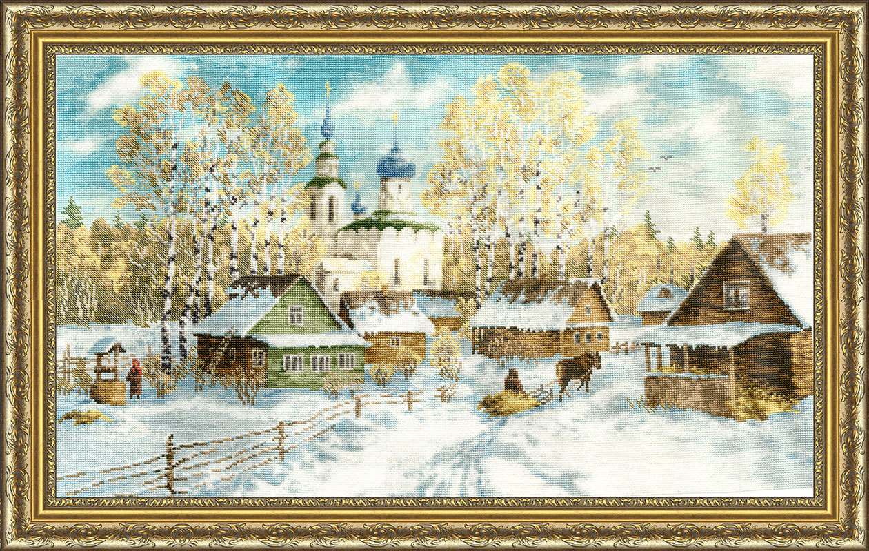 Вышивка крестом деревенские мотивы 5