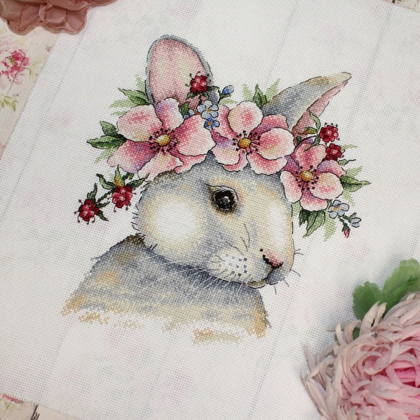 НВ-785 Кролик в цветах (М.П. Студия). Фото N3