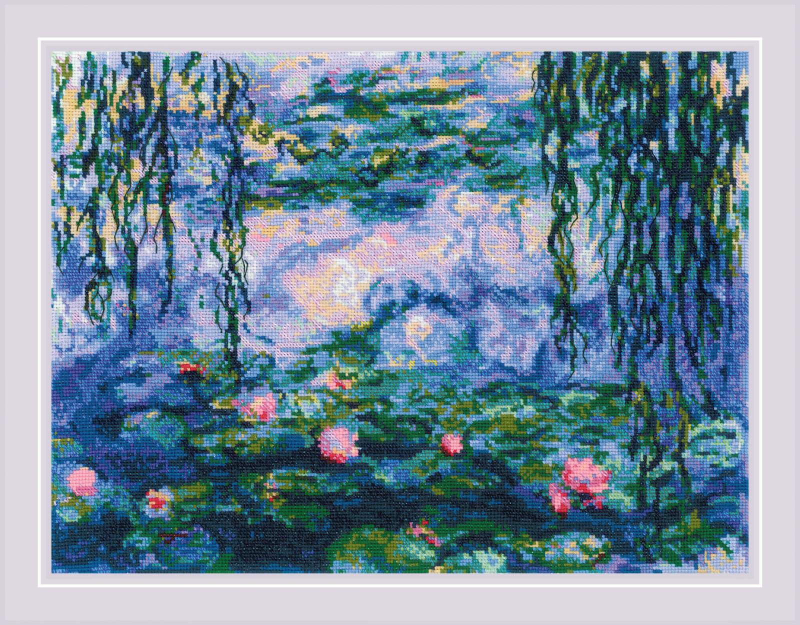 2034 «Водяные лилии» по мотивам картины К. Моне