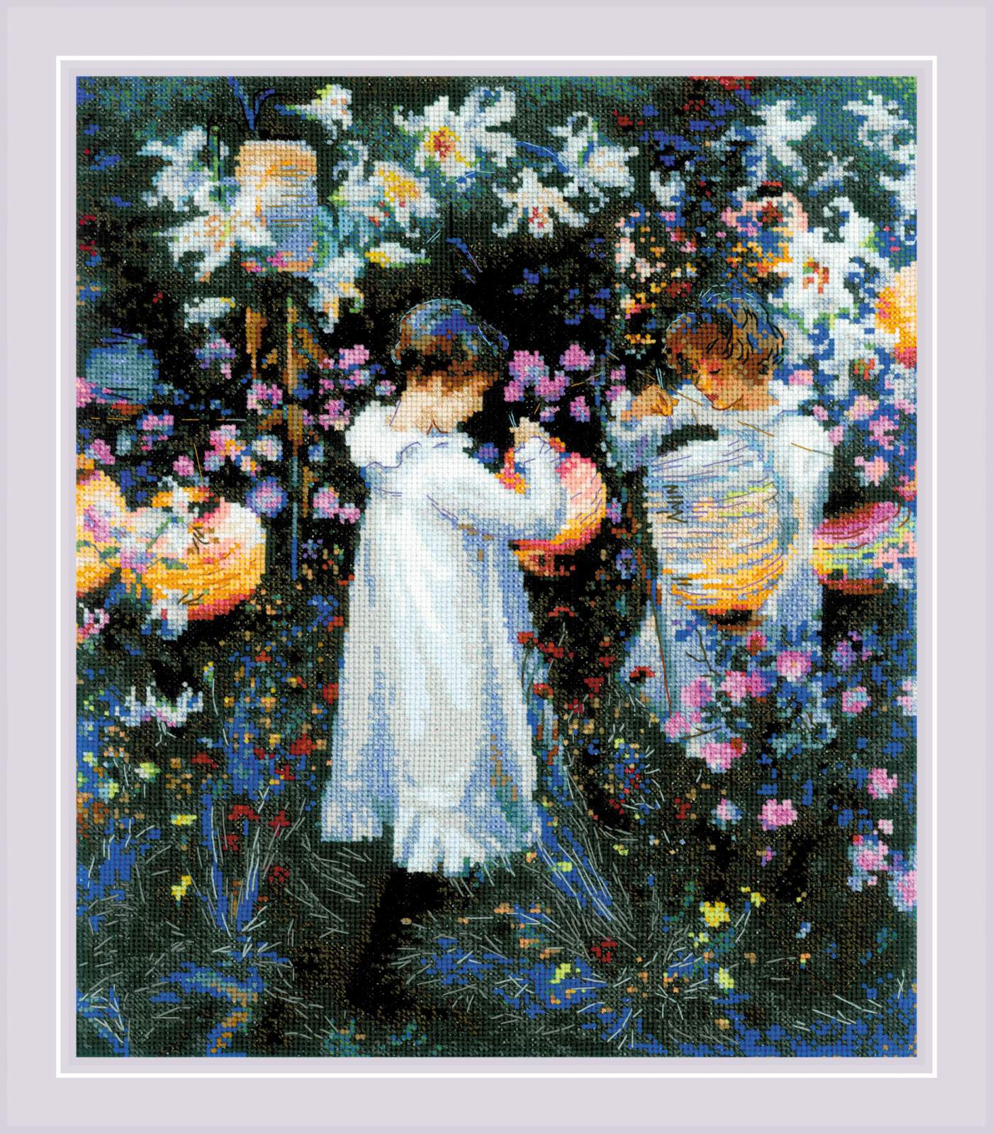 2053 «Гвоздика, лилия, лилия, роза» по мотивам картины Д. С. Сарджента