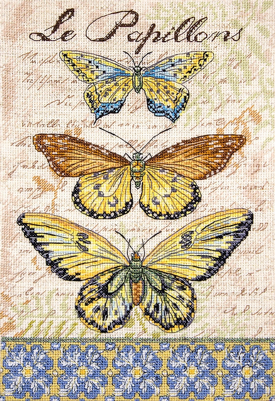LETI975 Винтажные крылья (Vintage Wings-Le Papillons)