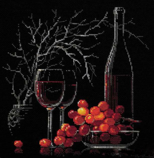 1239 «Натюрморт с красным вином». Фото N2