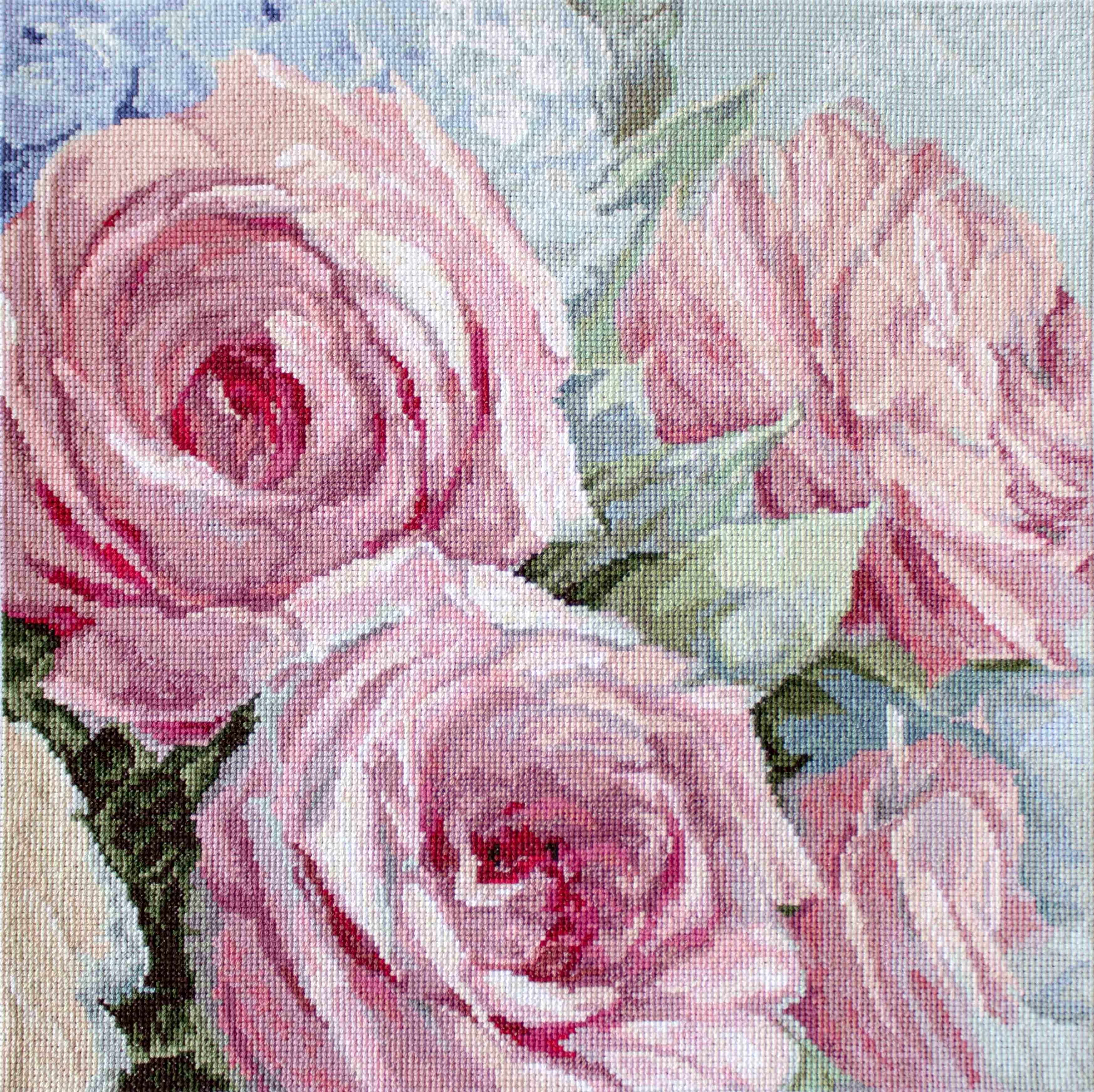 LETI928 Нежные розы (Pale Pink Roses)