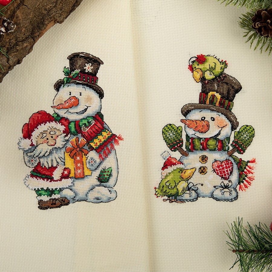 8-507 "Снеговичок и Дед Мороз" (Кларт). Фото N2