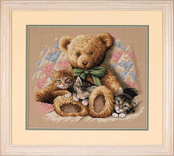 35236 Мишка и котята (Teddy and Kittens)