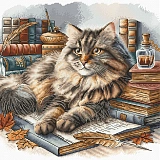 P089 The Wise Cat (AVA Stitch)
