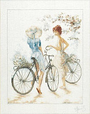 PN-0007949 Girls on Bicycle (Lanarte)