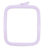 170-13 Пяльцы пластиковые с винтом 19,5*22 см, цвет лиловый (Nurge Hobby)