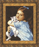 ЧМ-004 «Девочка с котенком»