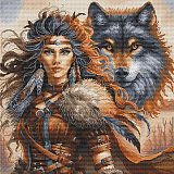 P076 The Worrior and the Wolf (AVA Stitch)
