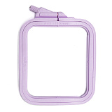 170-11 Пяльцы пластиковые с винтом 9,5*11 см, цвет лиловый (Nurge Hobby)