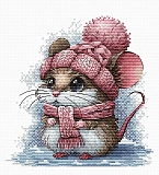 P073 Little Mouse with a Winter Hat (AVA Stitch)
