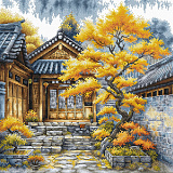 P118 Golden Trees (AVA Stitch)