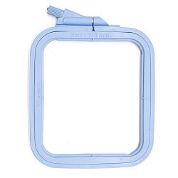 170-11 Пяльцы пластиковые с винтом 9,5*11 см, цвет голубой (Nurge Hobby)