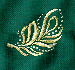 З-25С Золотые украшения. Перо (Сделай своими руками)