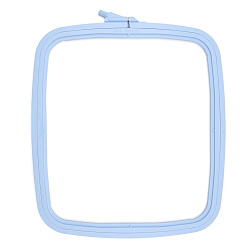 170-14 Пяльцы пластиковые с винтом 25*28 см, цвет голубой (Nurge Hobby)