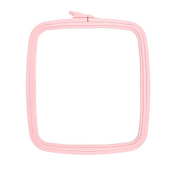 170-14 Пяльцы пластиковые с винтом 25*28 см, цвет розовый (Nurge Hobby)