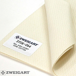 Канва Zweigart 3706/264 Stern Aida 14 ct в упаковке 50х55 см
