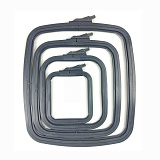 170-14 Пяльцы пластиковые с винтом 25*28 см, цвет серый (Nurge Hobby)