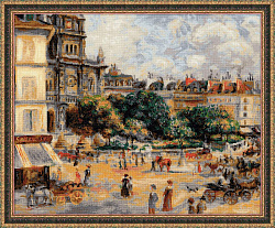 1396 «Площадь Троицы. Париж» по мотивам картины О. Ренуара