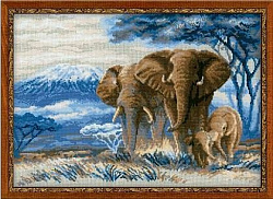 1144 «Слоны в саванне»