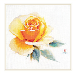 2-52 Акварельные розы. Желтая элегантная (Алиса)