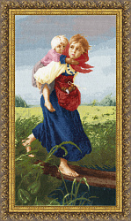 МК-033 «Дети, бегущие от грозы» по мотивам картины К.Маковского