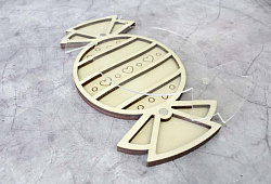 ОР-174 Органайзер для бисера «Конфета» (с крышкой)