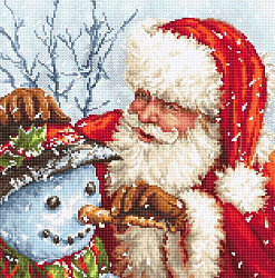 LETI919 Санта Клаус и Снеговик (Santa Claus and Snowman)