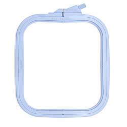 170-12 Пяльцы пластиковые с винтом 14,5*16,5 см, цвет голубой (Nurge Hobby)