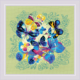 1958 «Панно/подушка «Яркие бабочки»